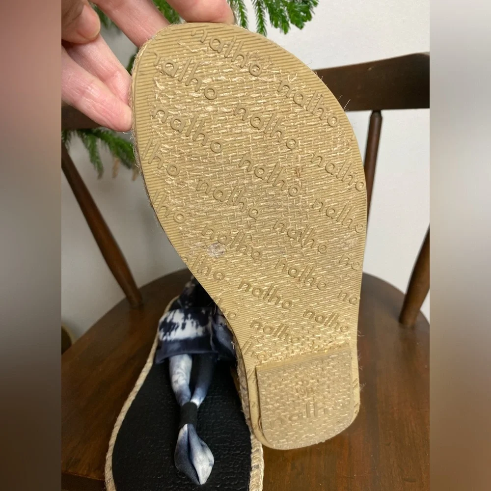 Anthropologie Nalho Espadrille Yoga Mat Sandals Tie Dye Size 9